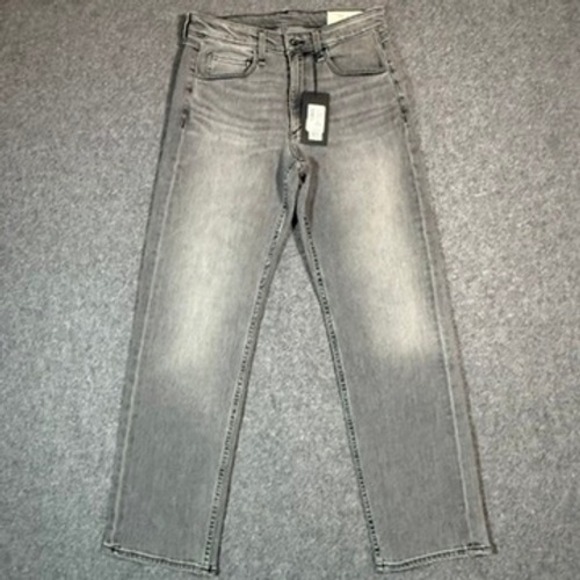 Rag Bone RB4 Straight Fit Mens Glendale Grey Wash Denim Jeans Size 30x32 NWT Lux - Picture 1 of 13